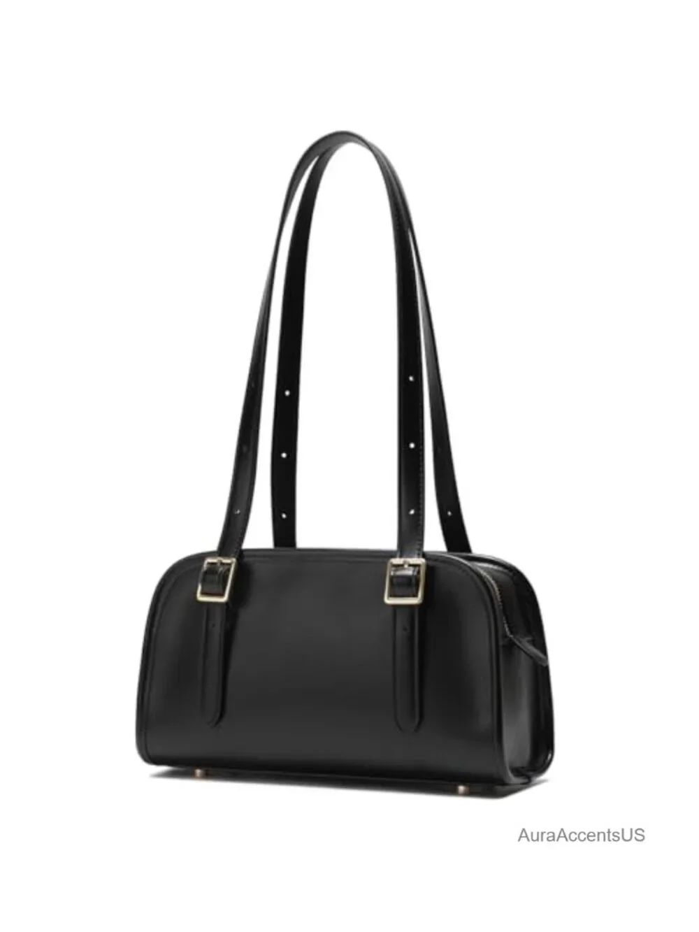 Leather Swing Zip Shoulder Bag Hobo Handbag with Adjustable Strap